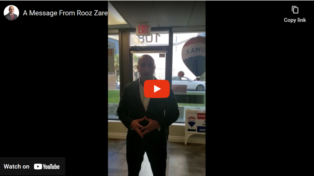 A Message From Rooz Zare